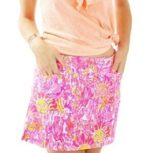Lilly Pulitzer January skort in Pink Pout More Kinis in the Keys size 12 NWOT